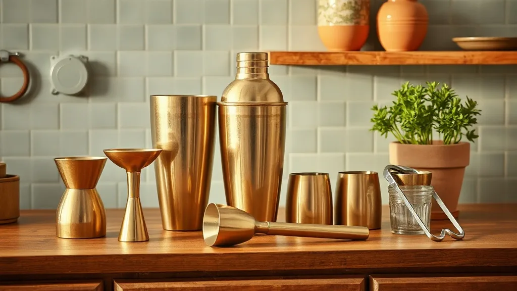Set cocktail laiton : 5 pièces qui méritent leur place sur un bar