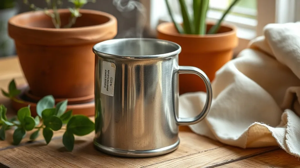 Tasse en acier inoxydable Hendrix : increvable et sans chichis
