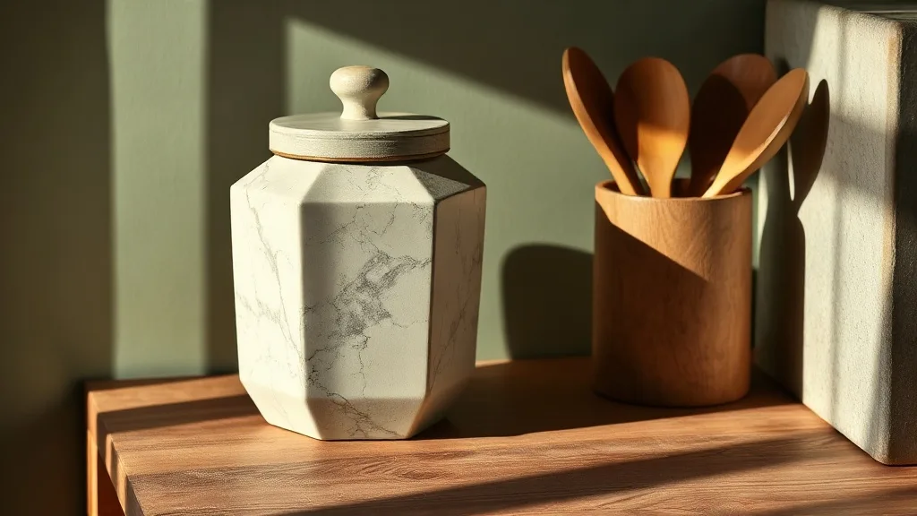 Pot de stockage hexagonal en béton marbre : ce qu’on ne vous dit pas