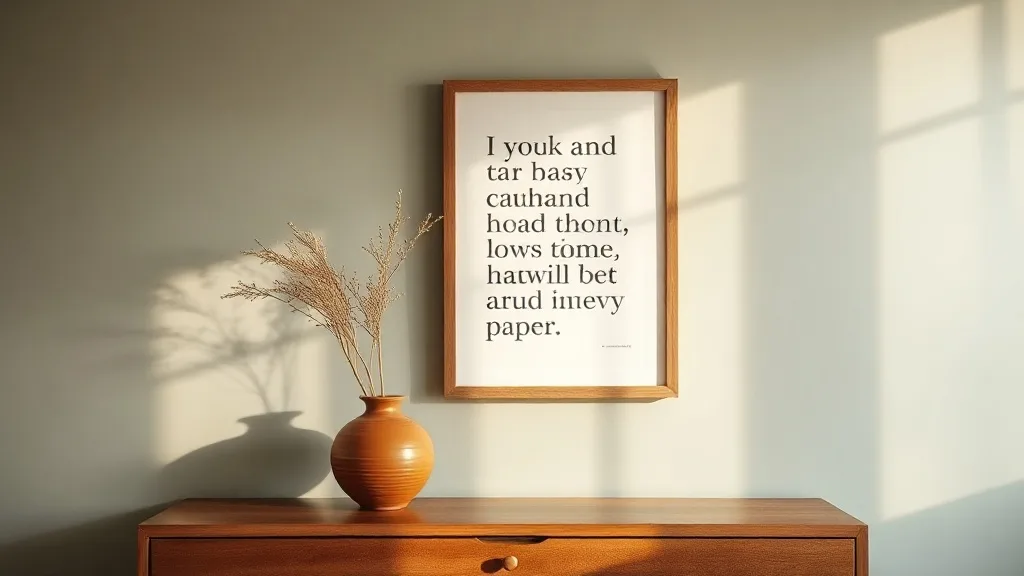 Affiche typographique : le mot qui tient mieux qu’un papier peint