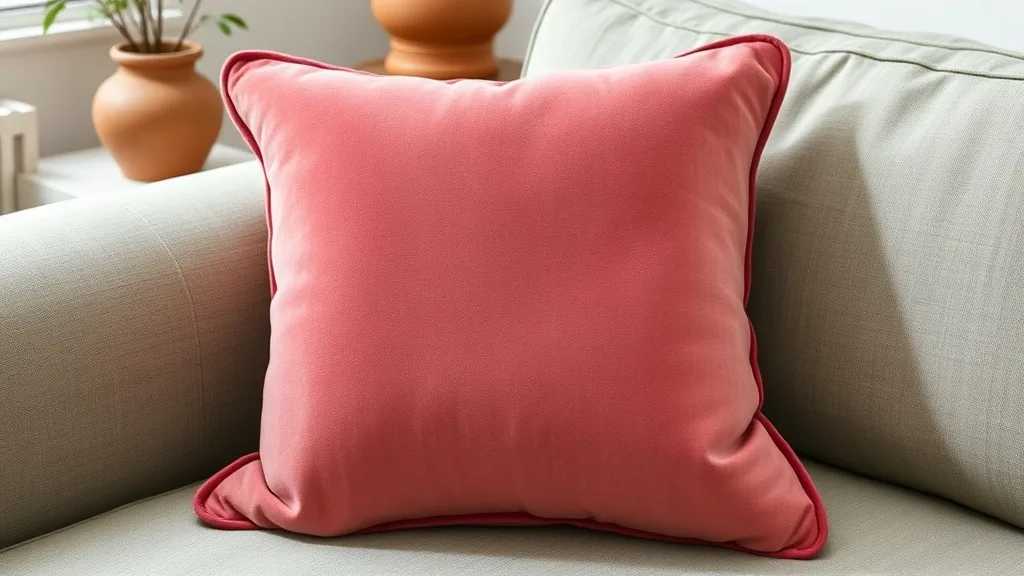 Coussin en velours rose : ce que la bordure cannelée dit de sa qualité