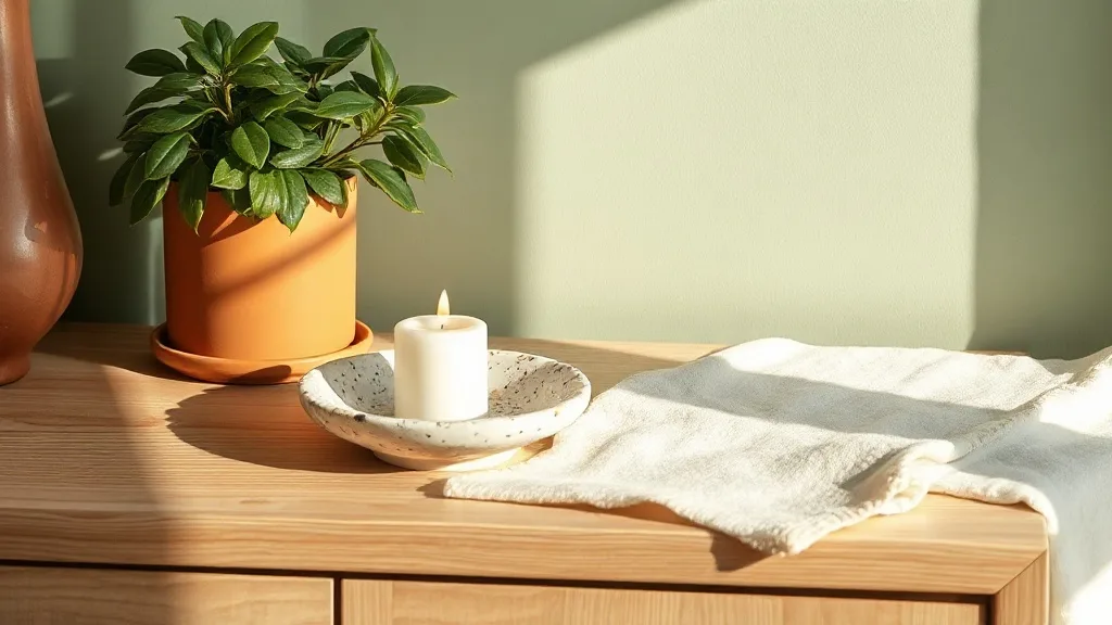 Bougeoir en terrazzo fait main, l’accessoire qui dure