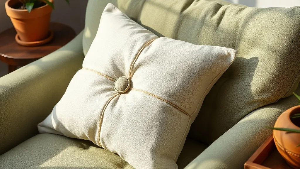 Coussin poète à bouton unique : recousez-le en 5 minutes sans machine