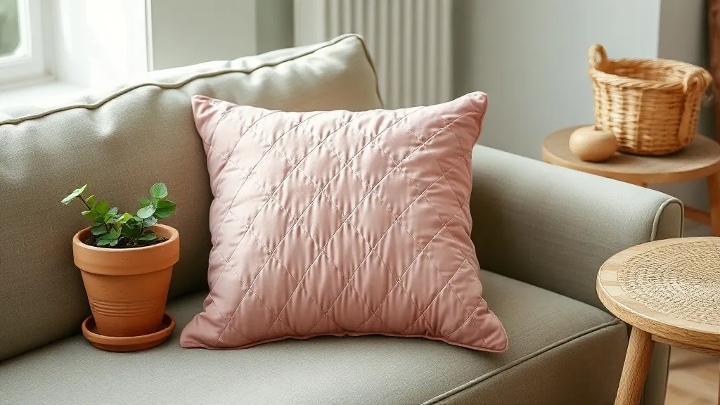 Coussin en velours matelassé rose : le geste déco qui cache un piège