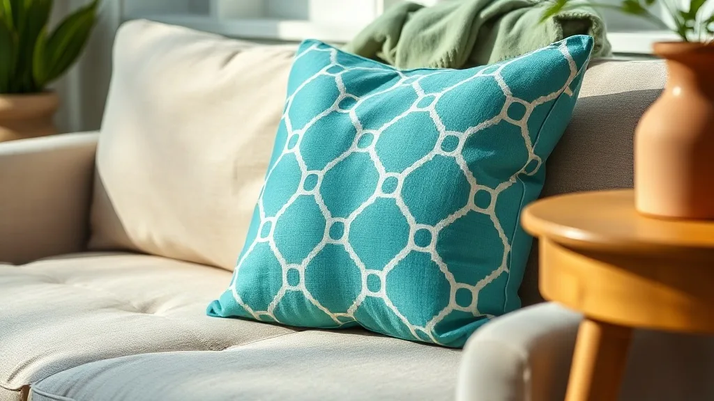Coussin géométrique turquoise : le faire durer, c’est le réussir
