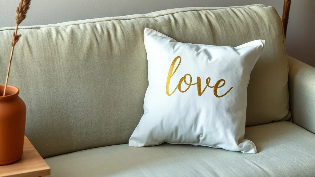 Coussin Love or et blanc : ce que le motif ne dit pas sur la qualité