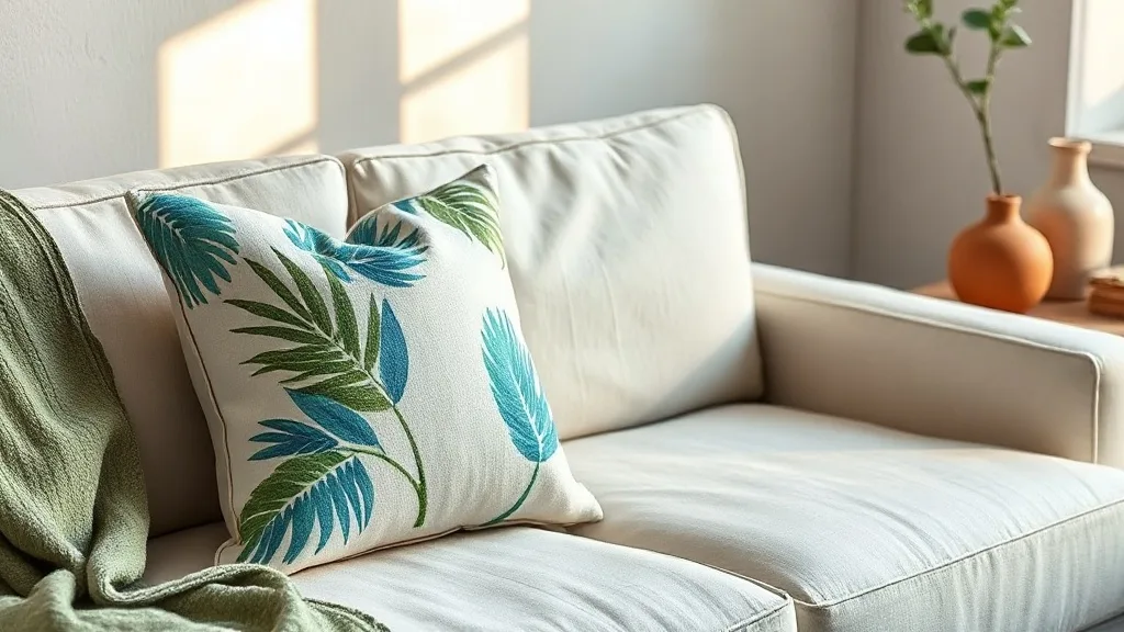 Un coussin imprimé palme peut-il sauver votre canapé ?