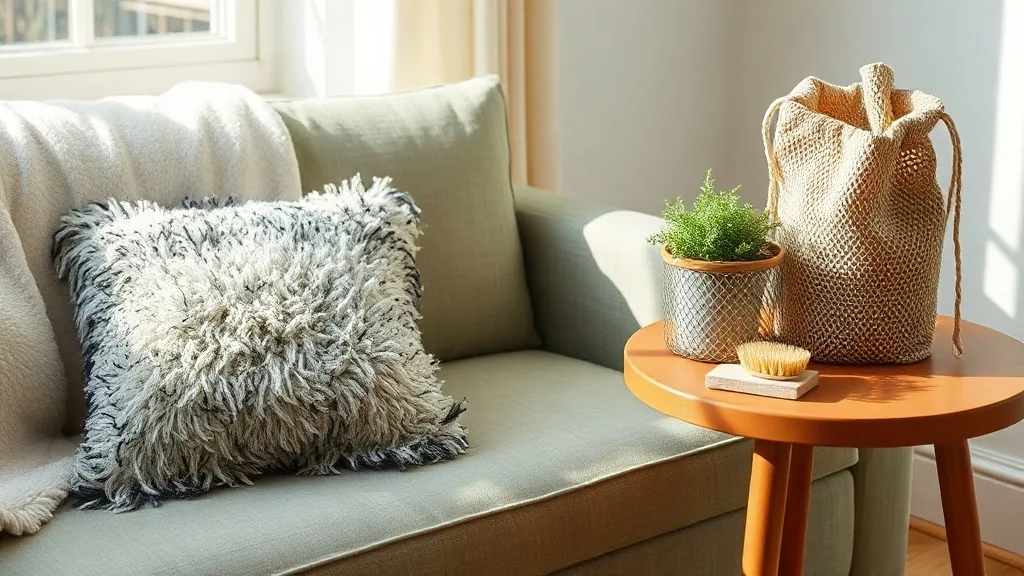 Coussin poilu en coton noir et blanc : l’entretien qui prolonge sa vie