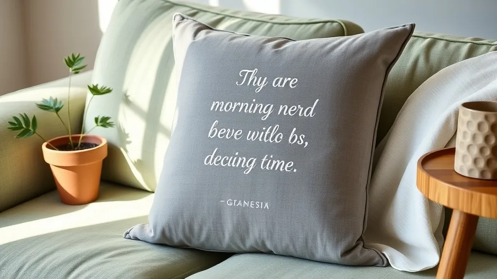 Ce coussin à message n’est pas fait pour décorer, il est fait pour rester