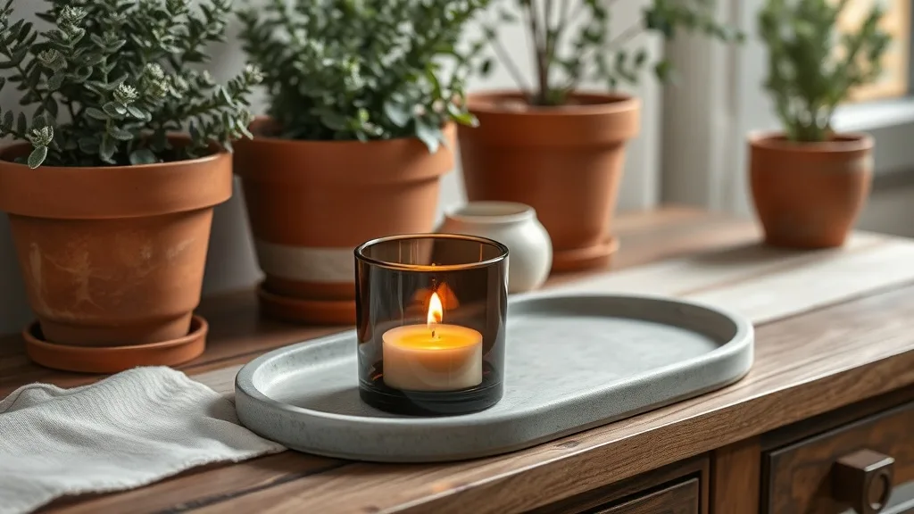 Photophore votif en verre fumé : lumière vivante, déco durable