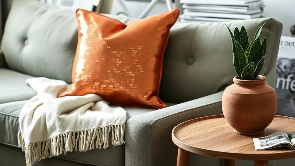 Coussin paillettes Love orange : pourquoi vous allez le regretter