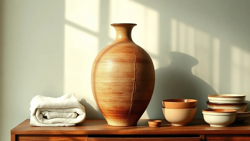 Grand vase en grès marron : l’objet qu’on ne jette pas, même sans fleurs