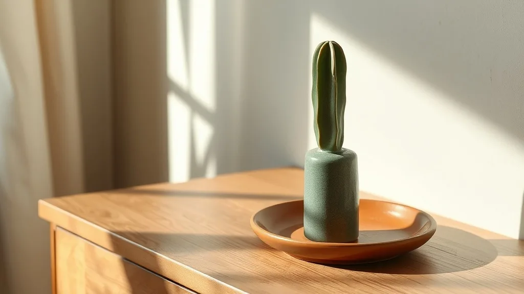 Vase cactus en grès vert : l'objet qui n'attend pas les fleurs