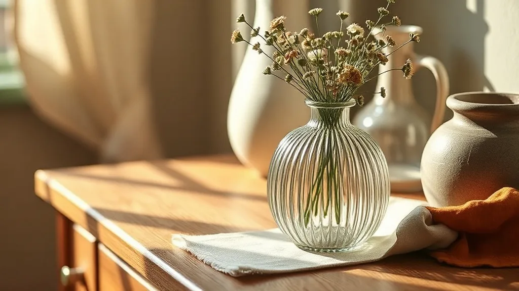 Vase en verre décoratif en forme d’ampoule : l’accessoire qui dure