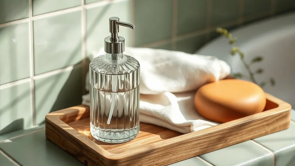 Distributeur de savon en verre : l’accessoire qui traverse le temps
