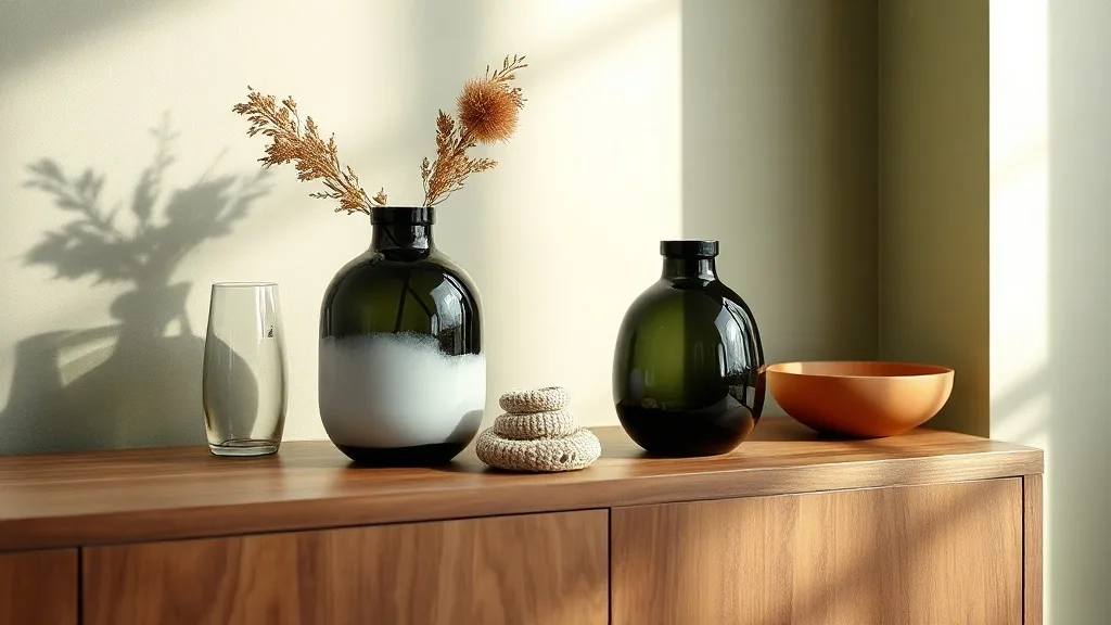 Vases verre noir et blanc : l'erreur de débutant en déco