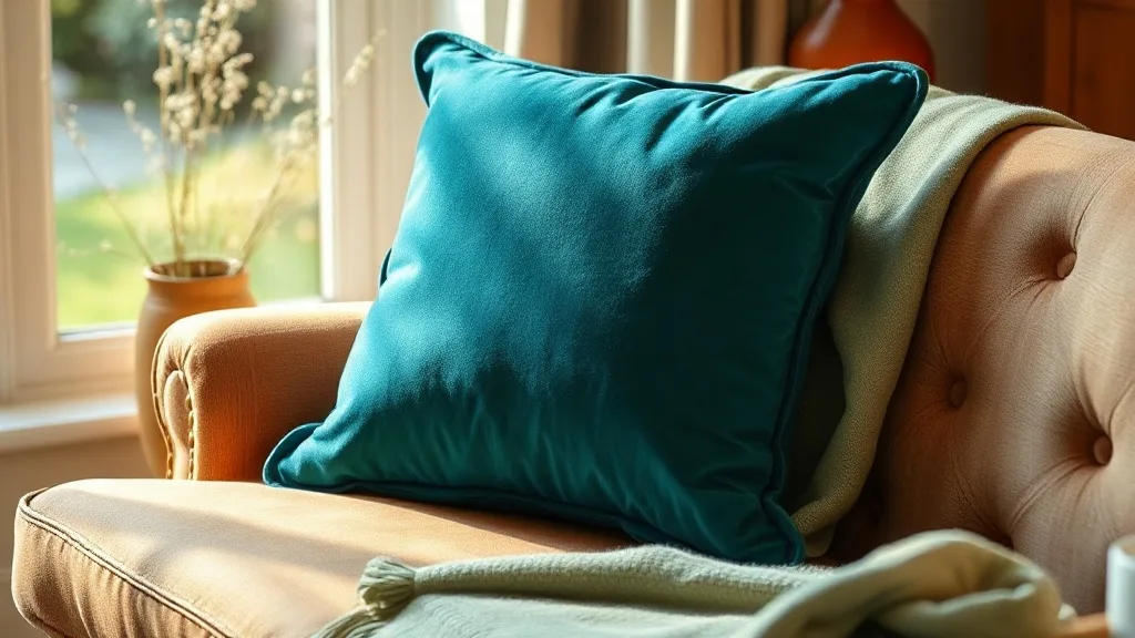 Pourquoi un coussin en velours bleu sarcelle survit à toutes les modes