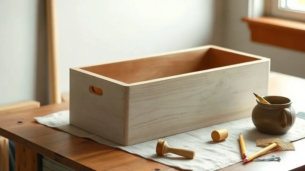 Grande boîte à crayons en chêne blanc : le rangement qui dure