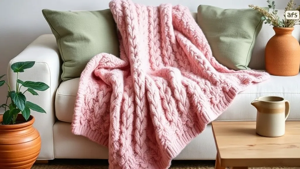 Le plaid tricoté rose pâle, cet architecte d’intérieur qu’on sous-estime