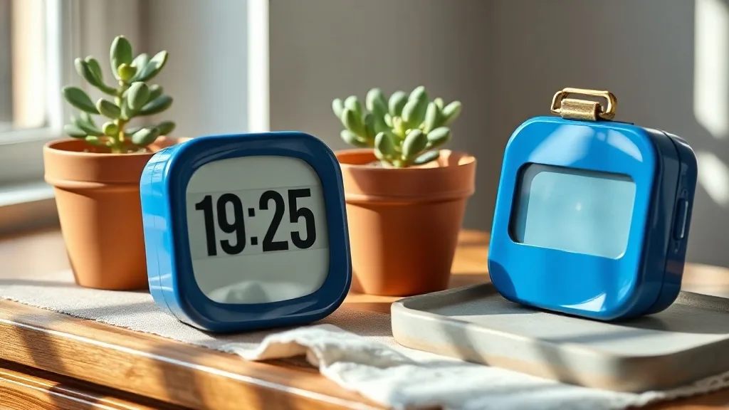 Quand l’horloge flip bleu brillant remet le temps à sa place