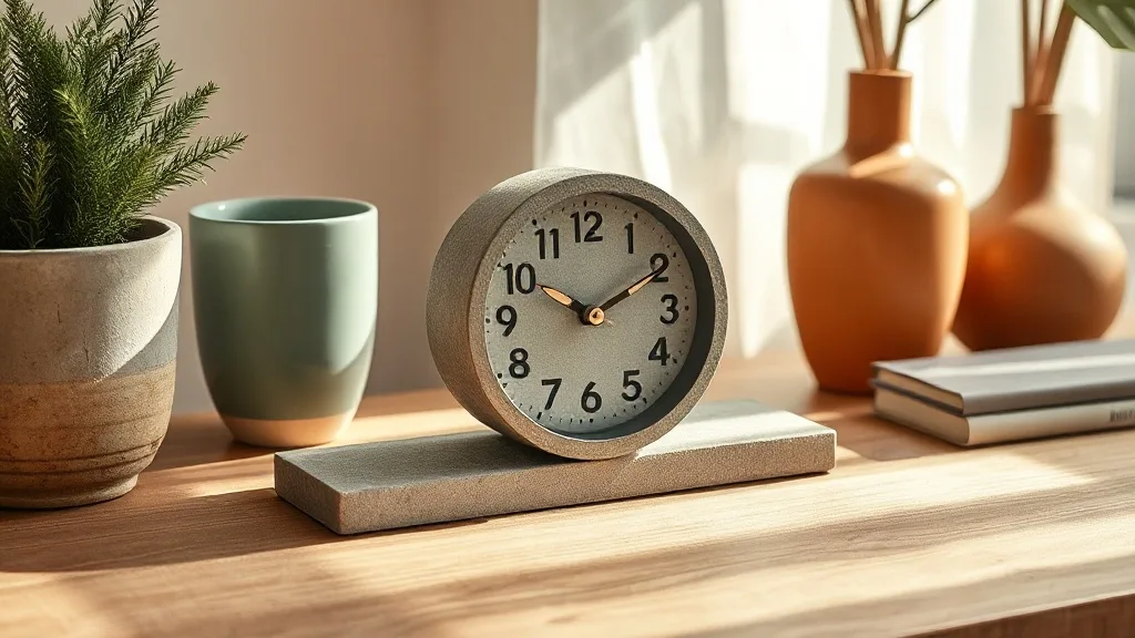 Horloge en béton argent : le poids qui vous ancre