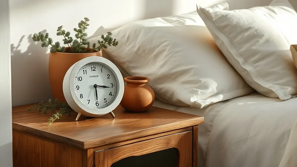 Horloge de bureau ronde en béton blanc : l’objet qui défie le temps