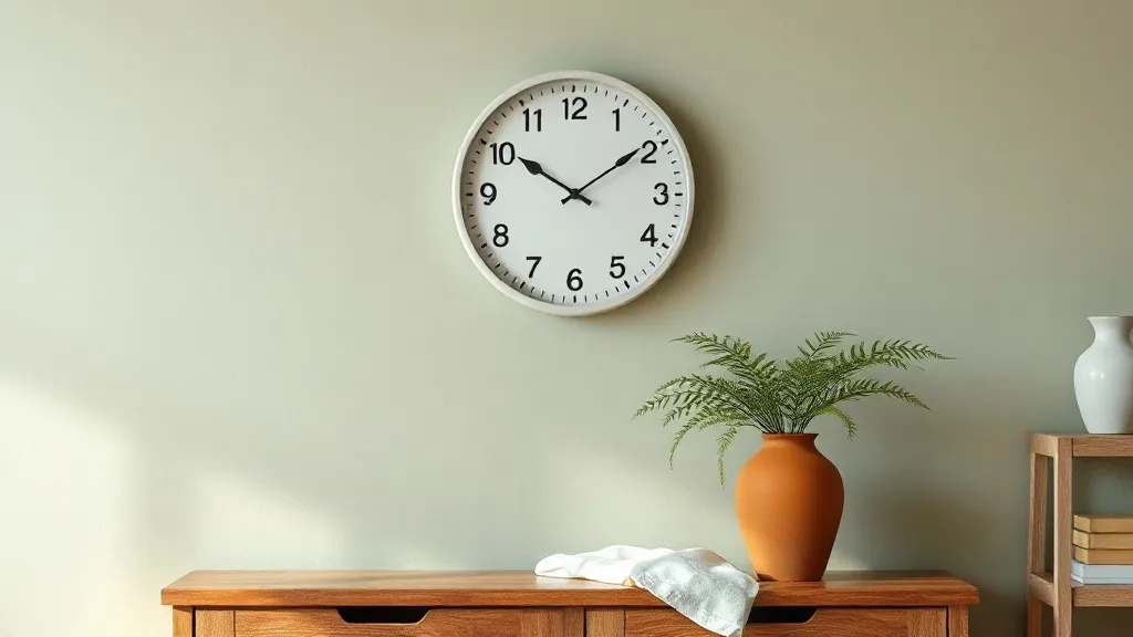 Horloge murale Floki ronde en métal blanc : un choix qui dure
