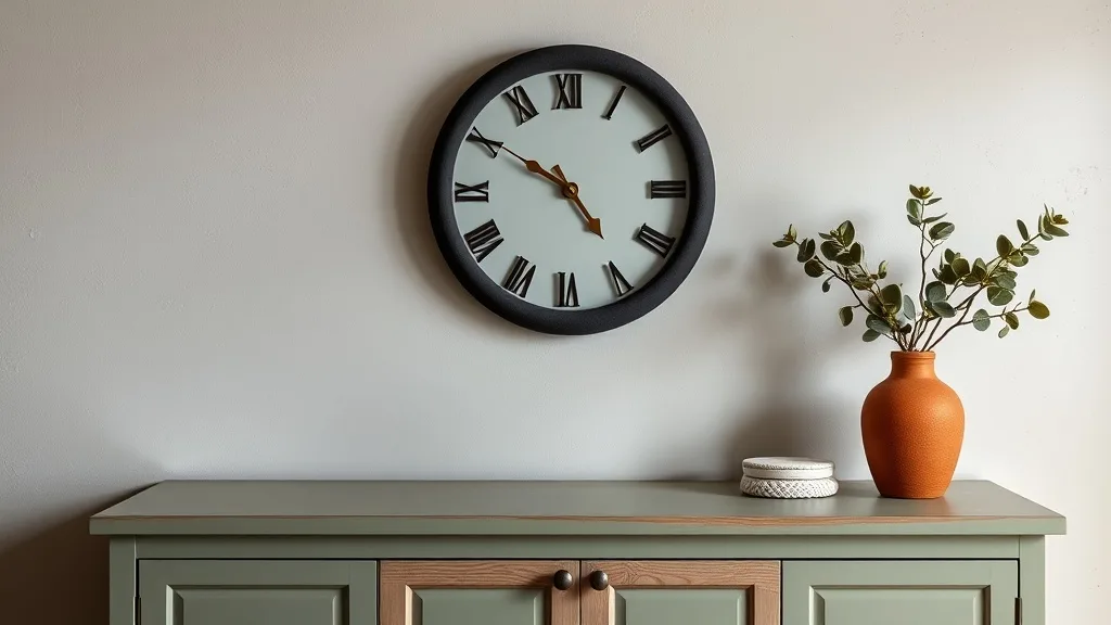 Horloge en velours au mur : ce que ça change vraiment