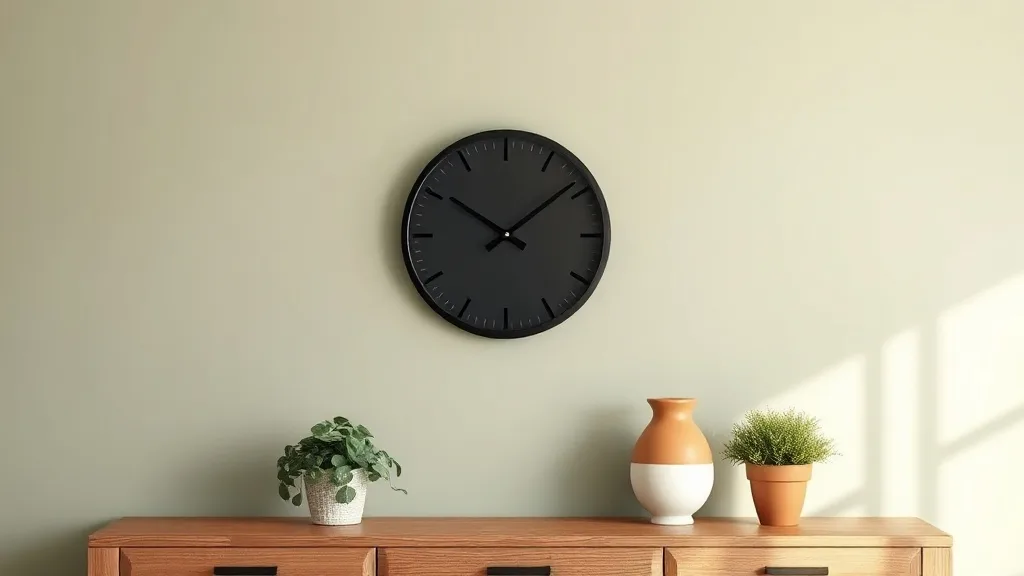 Horloge murale Newgate Landromeda noir : le silence qui change une pièce