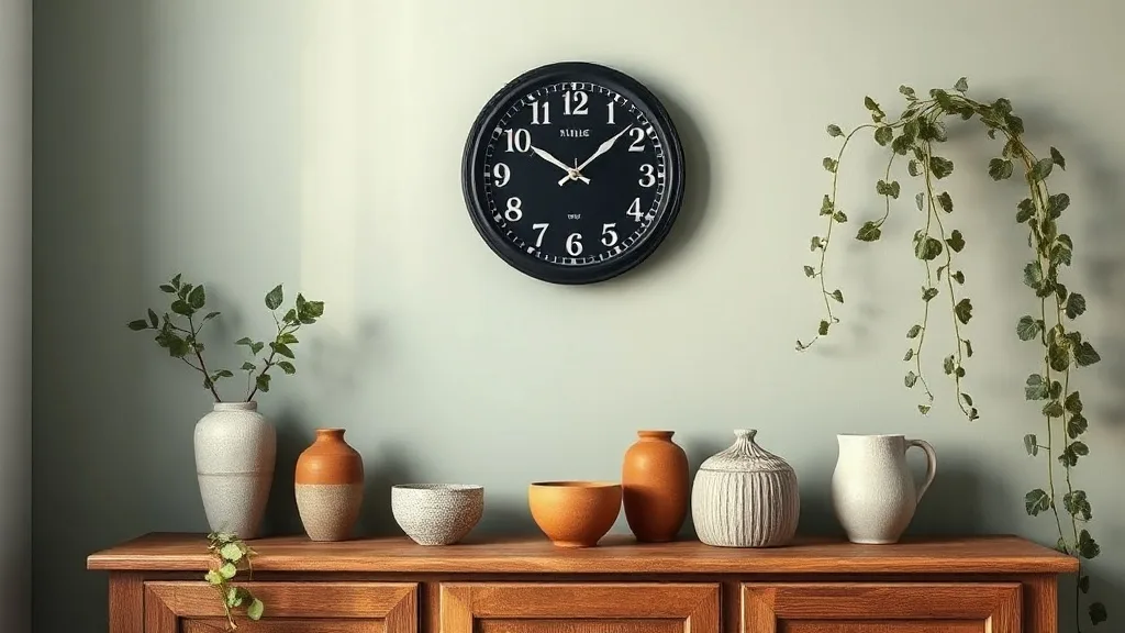 Petite horloge murale noire : l’accessoire qui donne le tempo