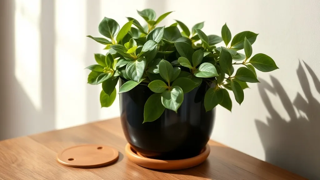 Pot Bacall noir : l’atout discret des plantes d’intérieur