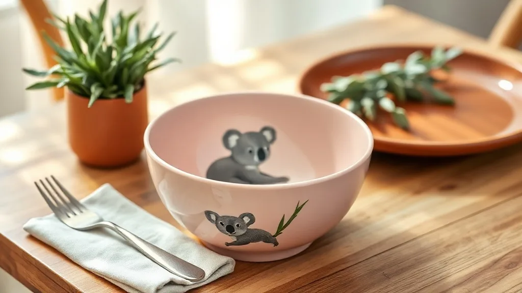 Bol Koala rose en mélamine Ingela P. Arrhenius : increvable et charmant
