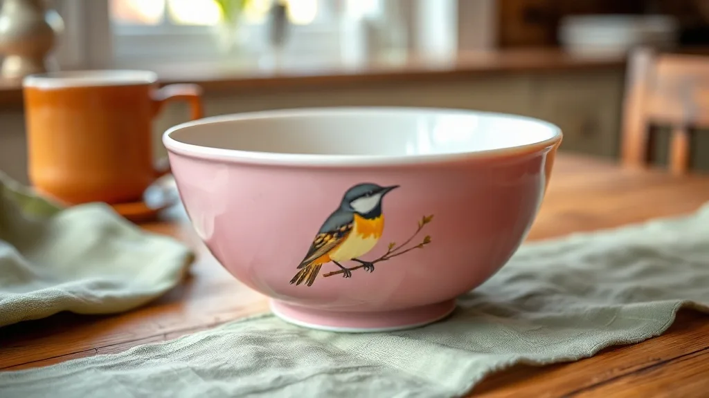 Ingela P. Arrhenius : le bol oiseau rose en mélamine, un classique qui dure