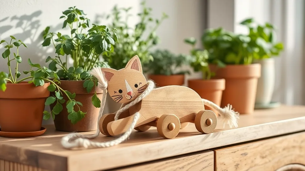 Marcel le Chat en Bois : le Jouet Qui se Garde Comme un Meuble